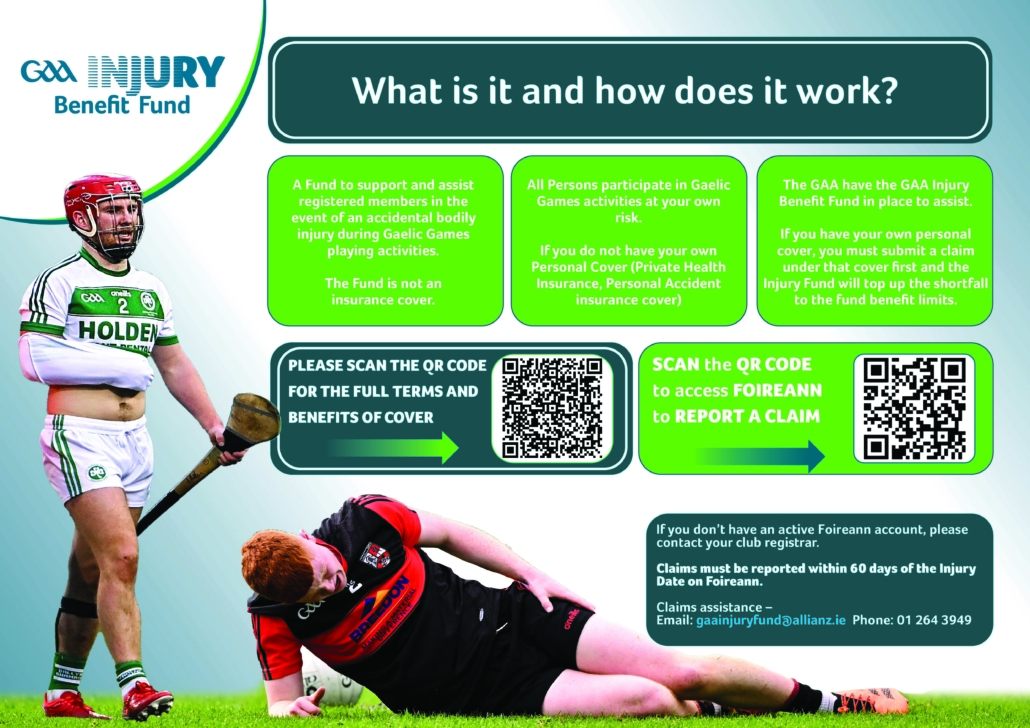 GAA Injury Benefit Fund Poster